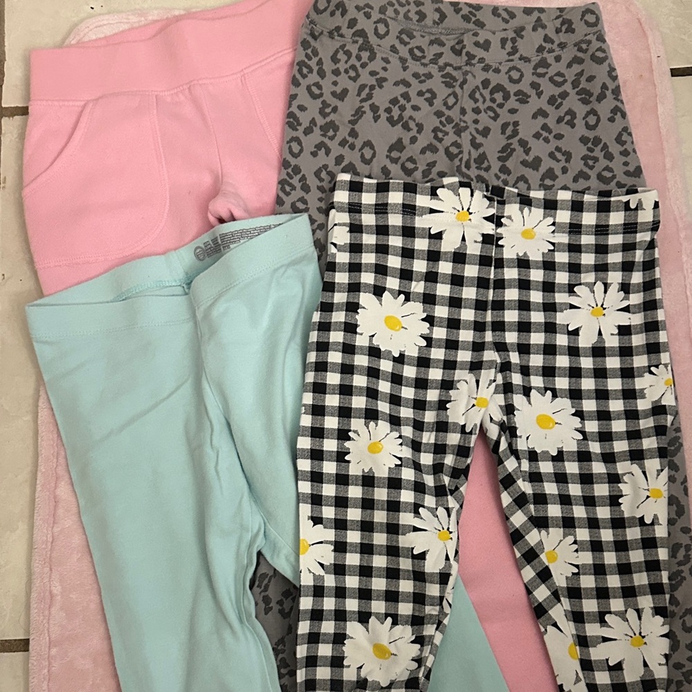 Wonder Nation Kids Leggings - Pink, Gray, Blue, Black